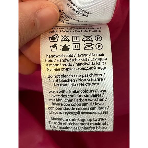 Rotate Dress Herlina Logo Embossed faux leather minidress pink size 8 - Picture 9 of 10